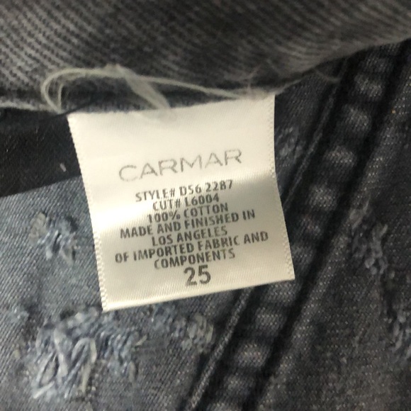 Gray Distressed Carmar Jeans - Picture 4 of 5